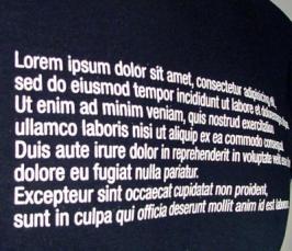 Lorem ipsum -    ?