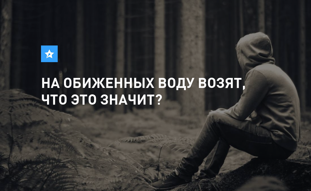На обиженных воду возят картинки